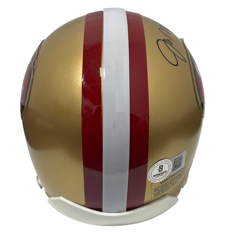 Joe Montana Signed San Francisco 49ers VSR4 Mini Helmet (BAS COA)