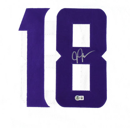 Justin Jefferson Autographed Minnesota Vikings Custom Jersey - White