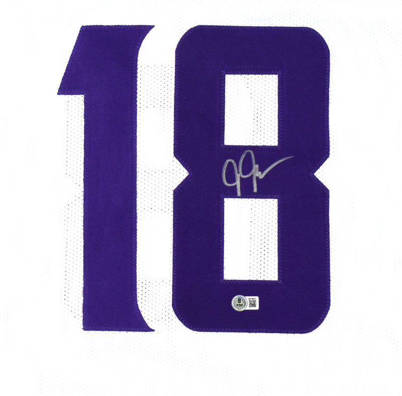 Justin Jefferson Autographed Minnesota Vikings Custom Jersey - White