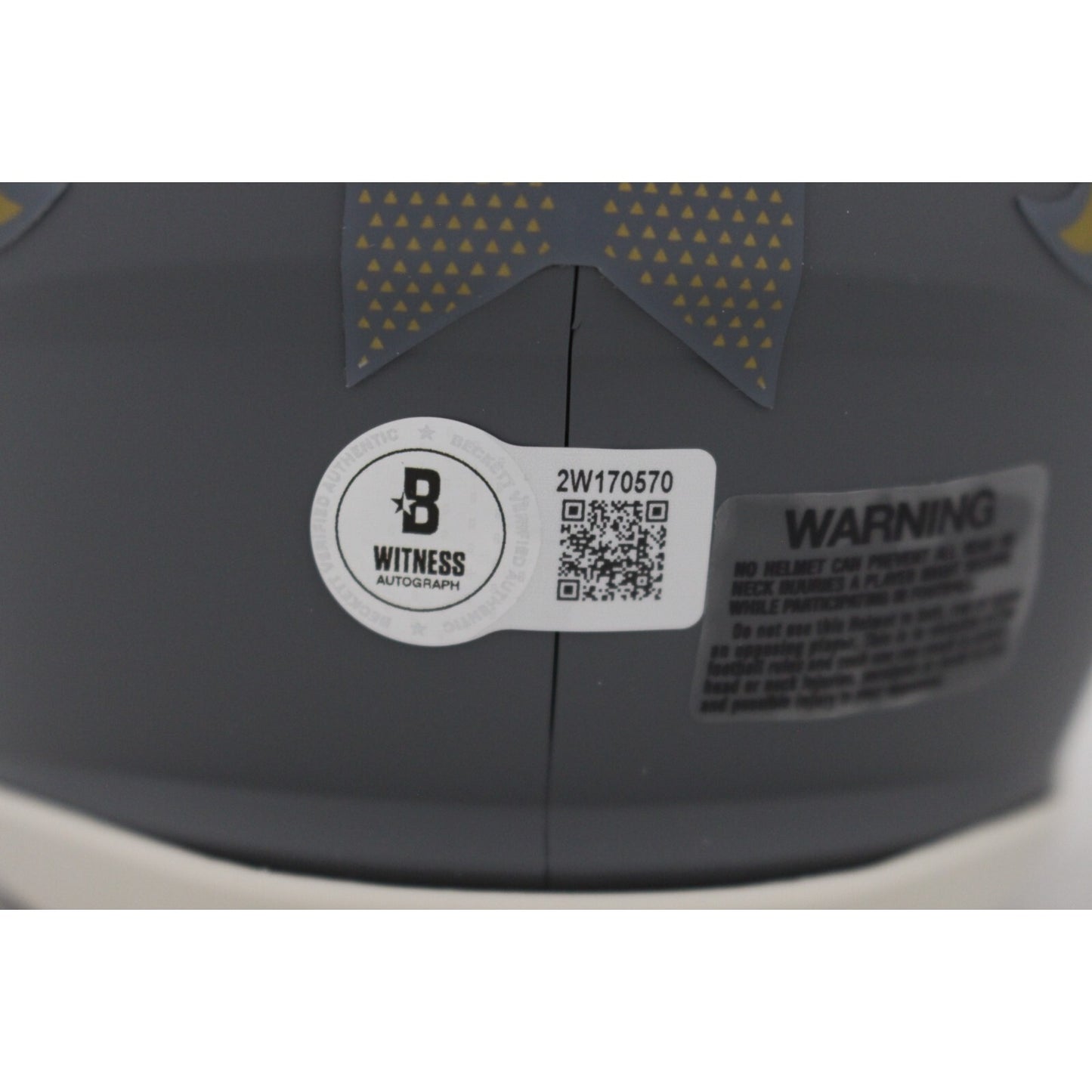 Champ Bailey Autographed Denver Broncos Riddell Slate Mini Helmet