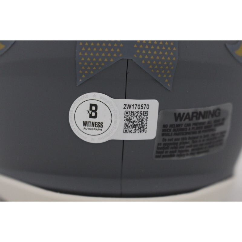 Champ Bailey Autographed Denver Broncos Riddell Slate Mini Helmet
