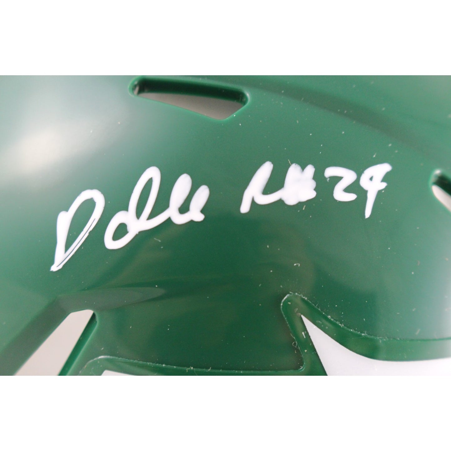 Darrelle Revis Signed New York Jets Throwback Mini Helmet
