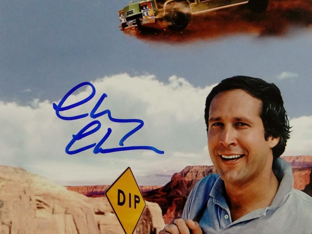 Chevy Chase Signed National Lampoon's Family Vacation 11x14 Photo