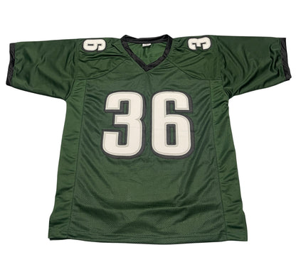 Brian Westbrook Signed Philadelphia Eagles Custom Jersey (BAS COA)