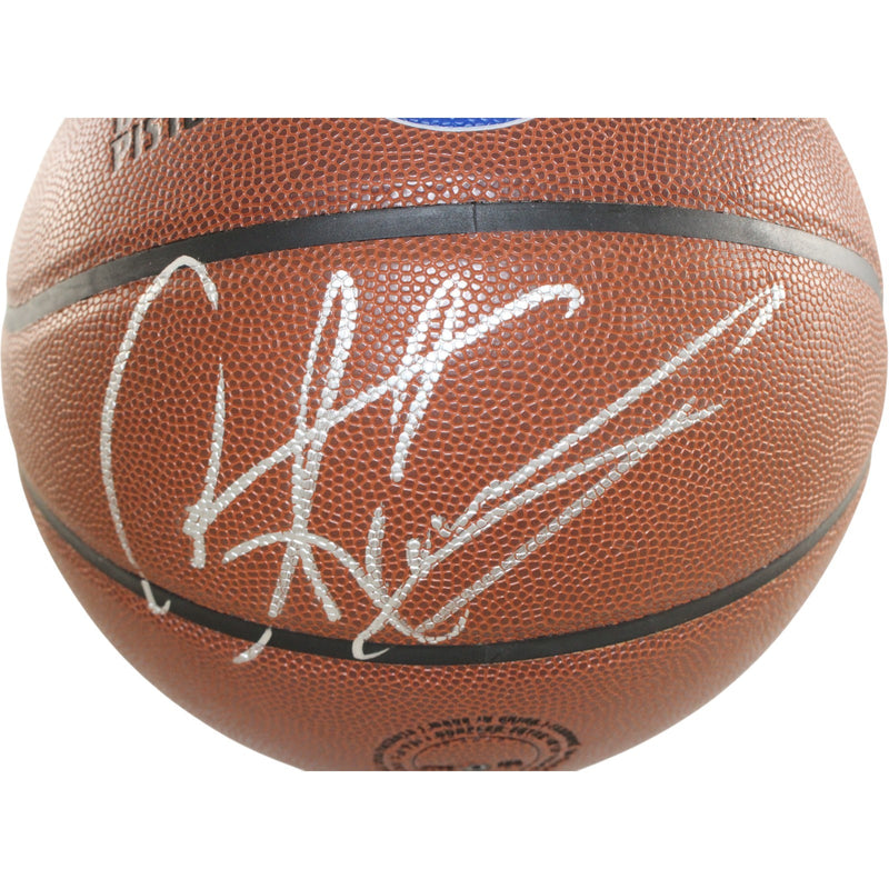 Dennis Rodman Signed Detroit Pistons Wilson Logo Basketball (Beckett BAS)