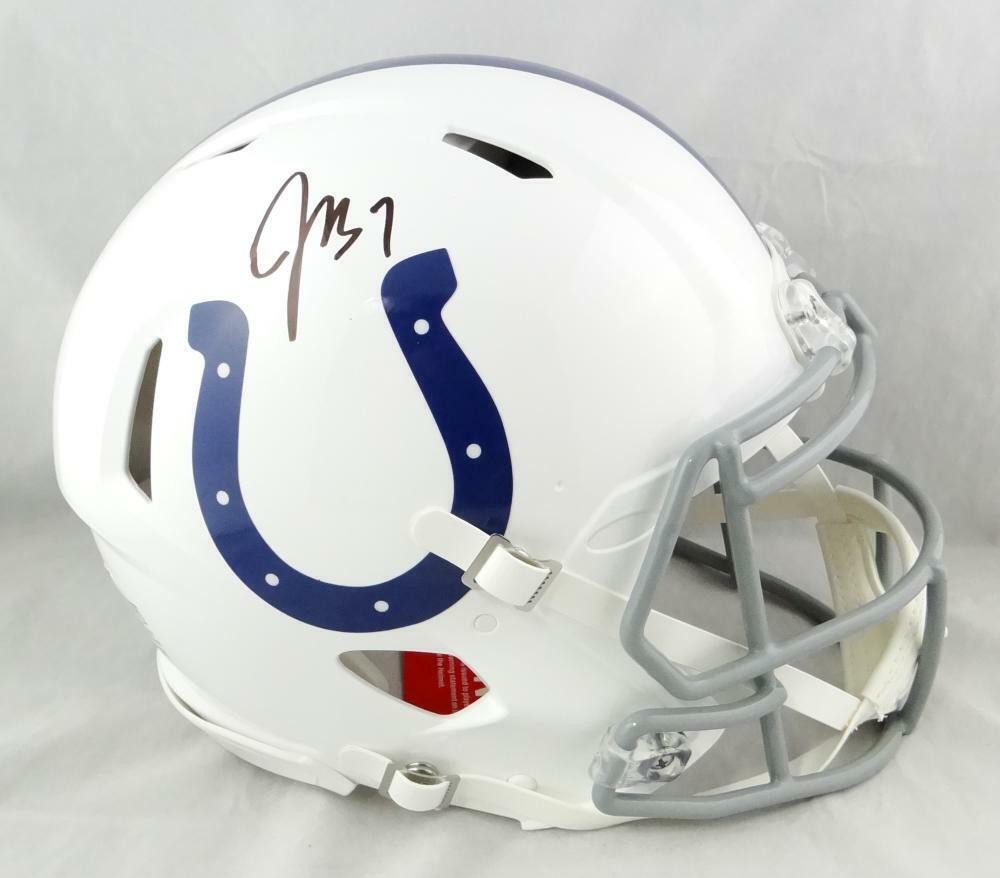 Jacoby Brissett Signed Indianapolis Colts Full Size Speed Authentic Helmet