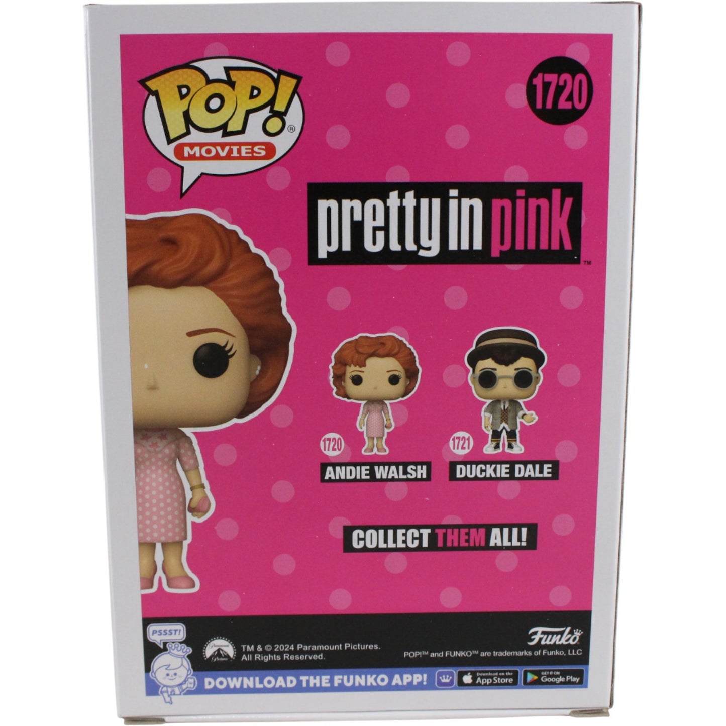 Molly Ringwald Autographed Pretty in Pink Andie Funko Pop! #1720 Beckett