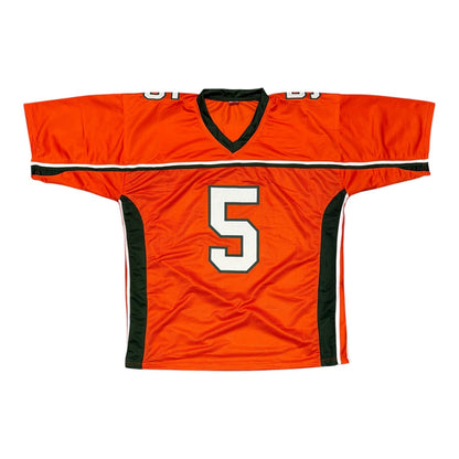 Andre Johnson Autographed Miami Hurricanes Custom Jersey