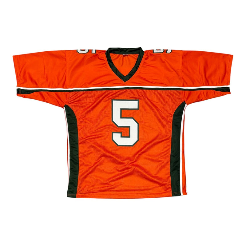 Andre Johnson Autographed Miami Hurricanes Custom Jersey