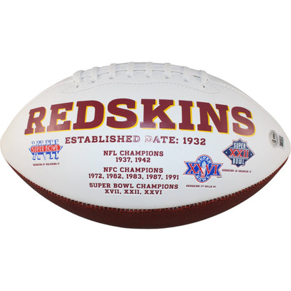 John Riggins Washington Redskins Autographed Logo Football (Beckett Witness)