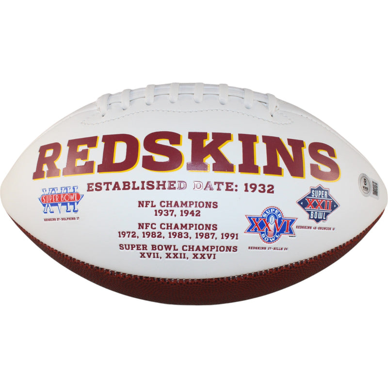 John Riggins Washington Redskins Autographed Logo Football (Beckett Witness)