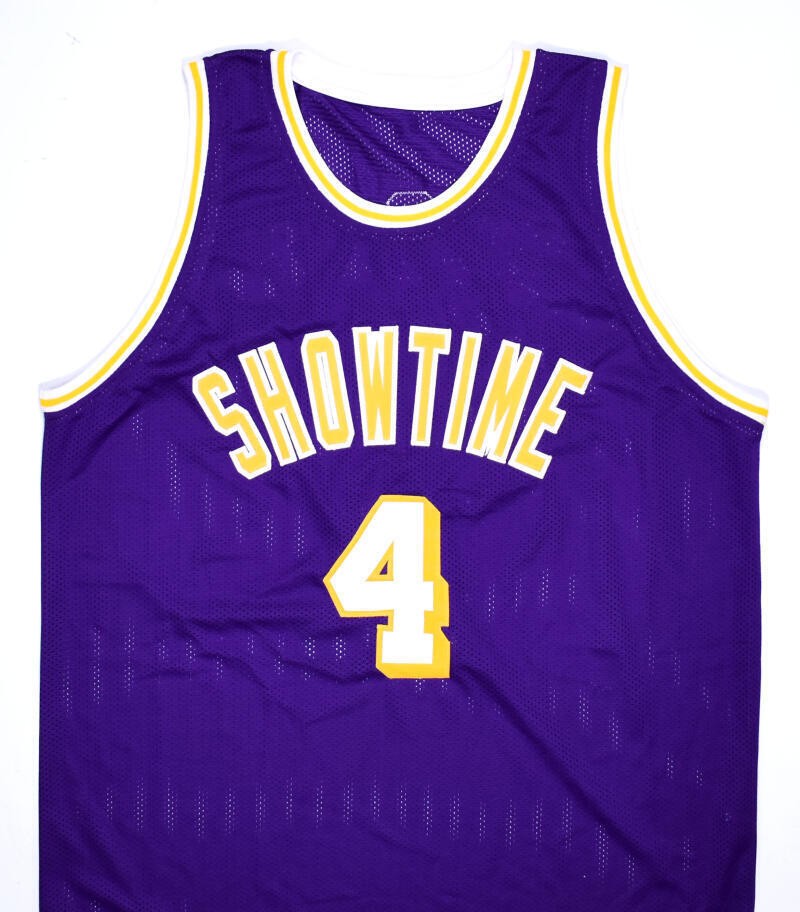 Byron Scott Autographed Los Angeles Purple Custom Jersey
