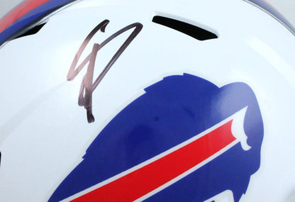 Stefon Diggs Signed Buffalo Bills Full Size Speed Helmet - Black