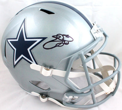 Emmitt Smith Signed Dallas Cowboys Full Size Speed Replica Helmet - Black