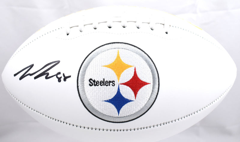 Pat Freiermuth Signed Pittsburgh Steelers Logo Football