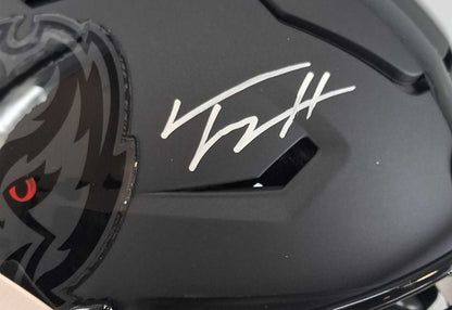 Trey Hendrickson Signed Baltimore Ravens Darkness Alternate Speedflex Helmet