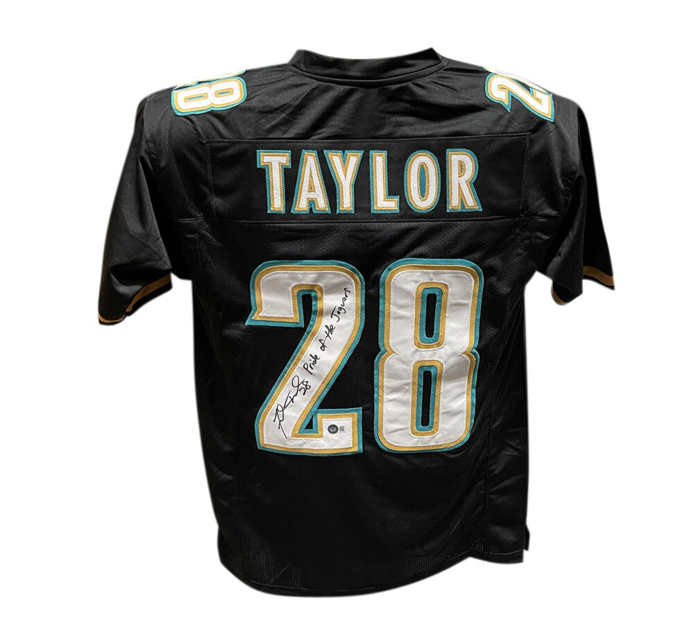 Fred Taylor Signed Jacksonville Jaguars Jersey Black Pride of the Jaguars
