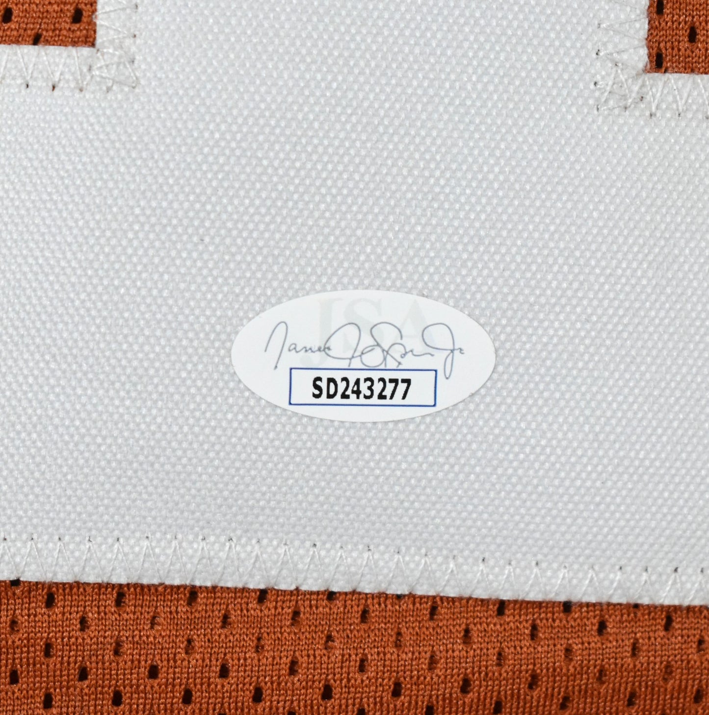 Colin Simmons Signed Texas Longhorns Orange Jersey