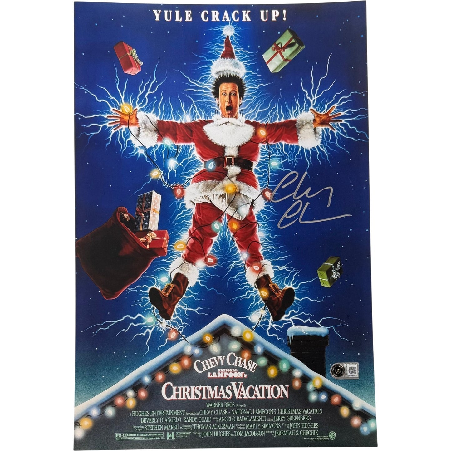 Chevy Chase Autographed Christmas Vacation 11x17 Photo