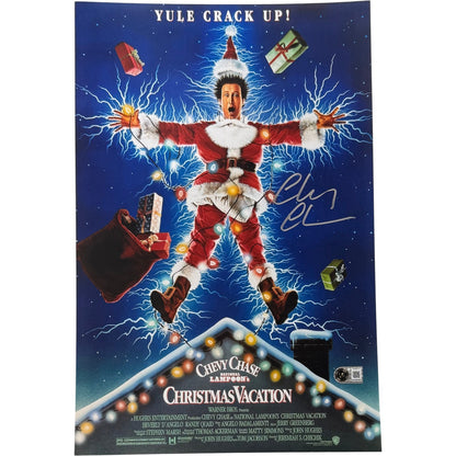 Chevy Chase Autographed Christmas Vacation 11x17 Photo