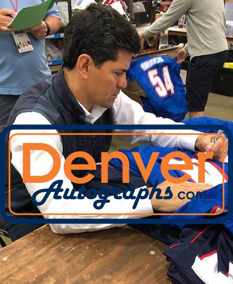 Tedy Bruschi Autographed New England Patriots Style Custom Football Jersey