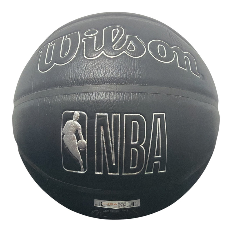 Artis Gilmore Signed Chicago Bulls Premier Black Basketball