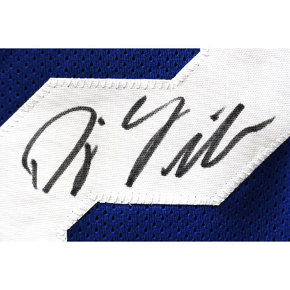 DJ Giddens Autographed Blue Pro Style Custom Jersey