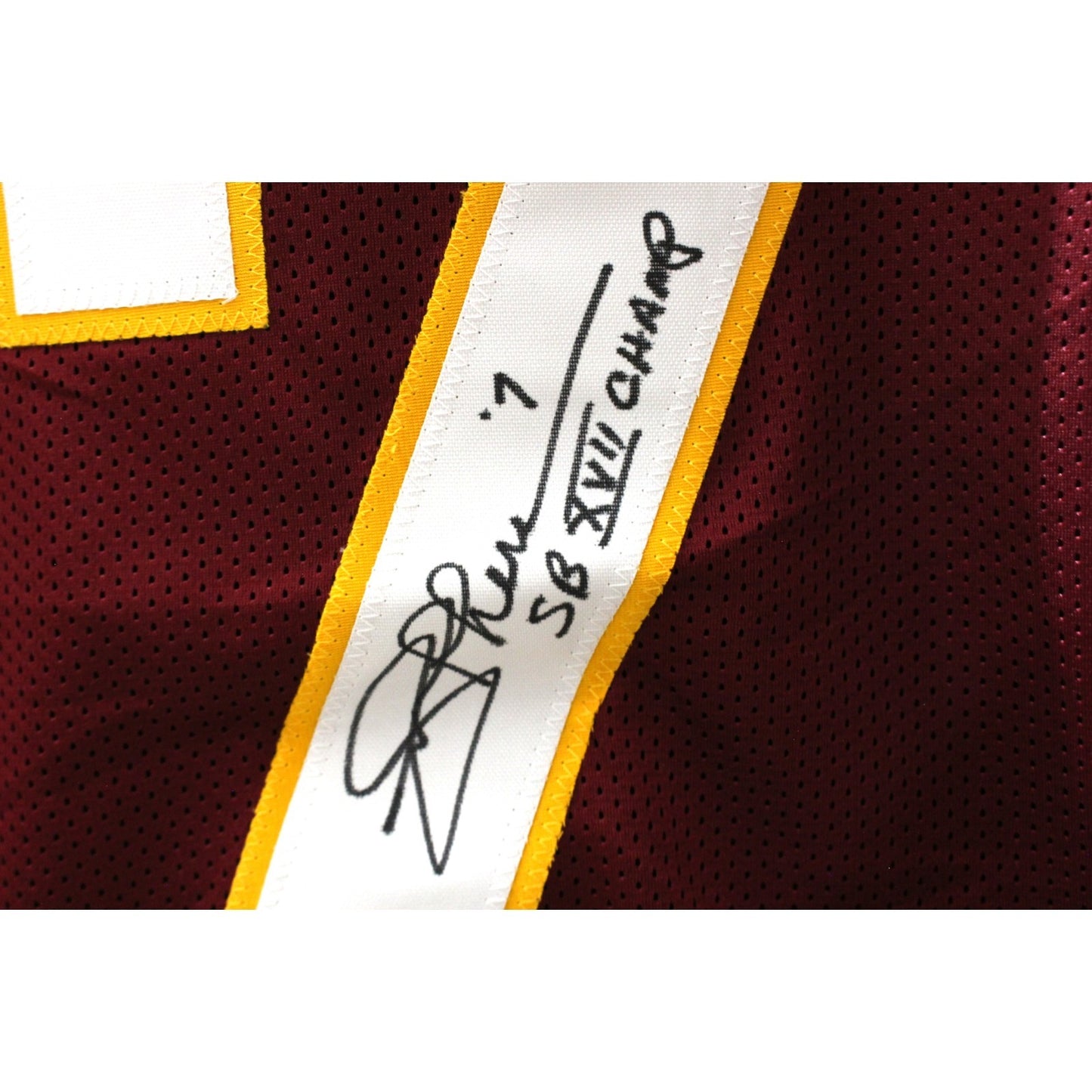 Joe Theismann Signed Red Pro Style Jersey (SB XVII Champs) Beckett