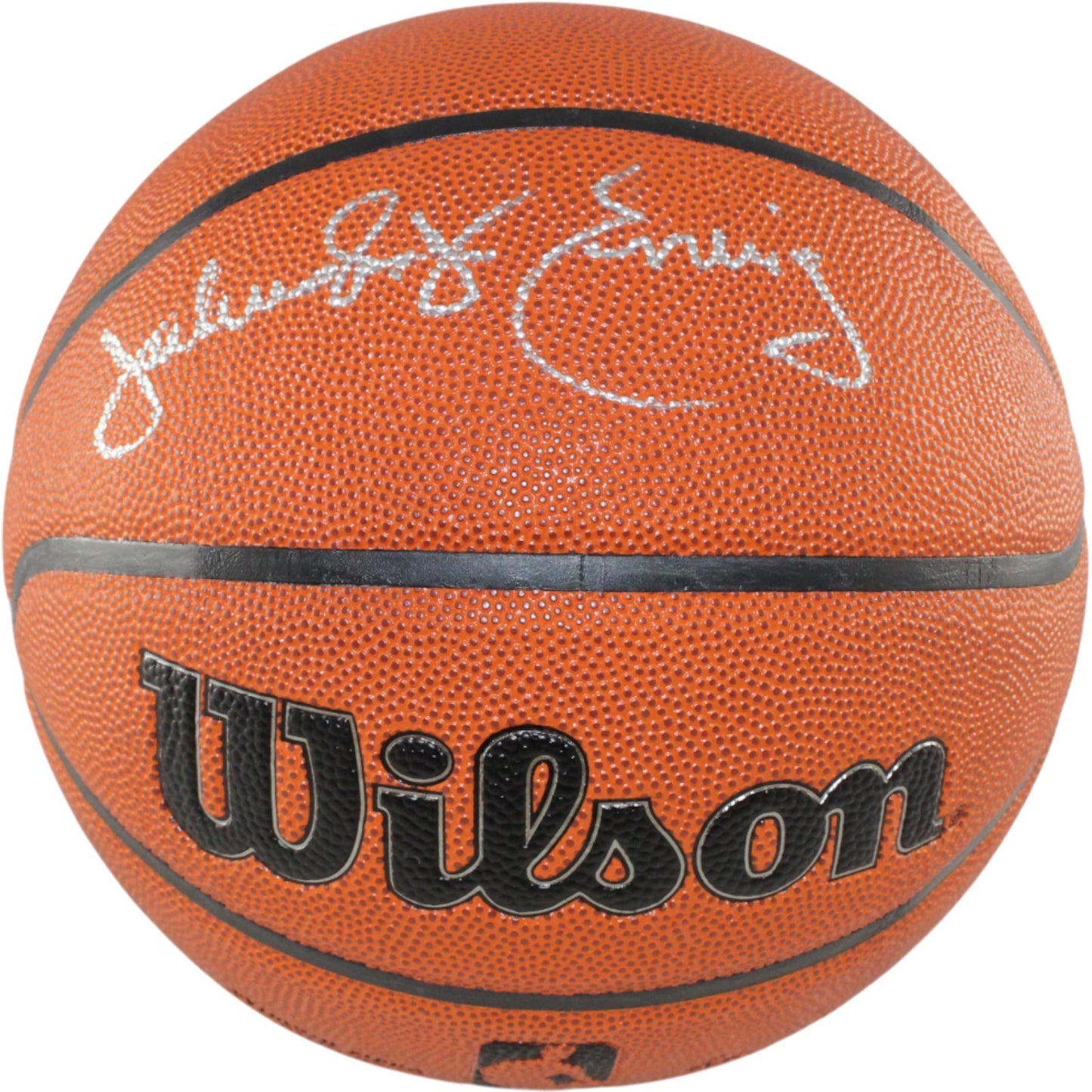 Julius Erving Autographed Philadelphia 76ers Wilson Basketball