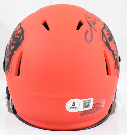 Nick Chubb Signed Cleveland Browns Rave Speed Mini Helmet