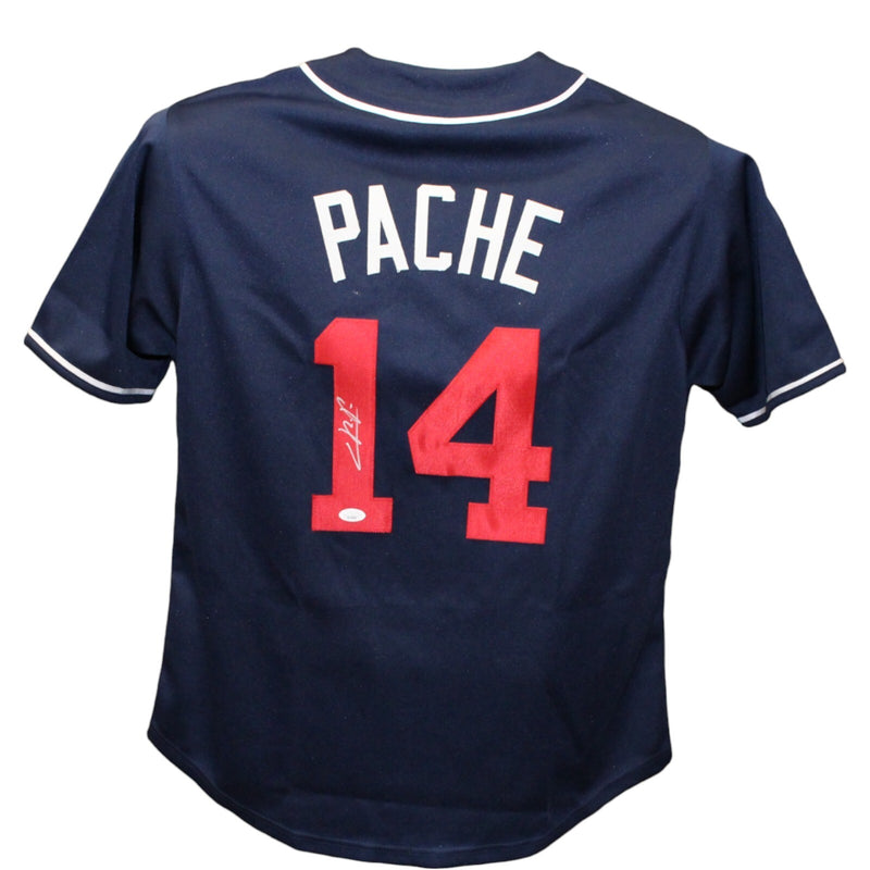 Christian Pache Autographed Atlanta Braves Style Blue Jersey - JSA