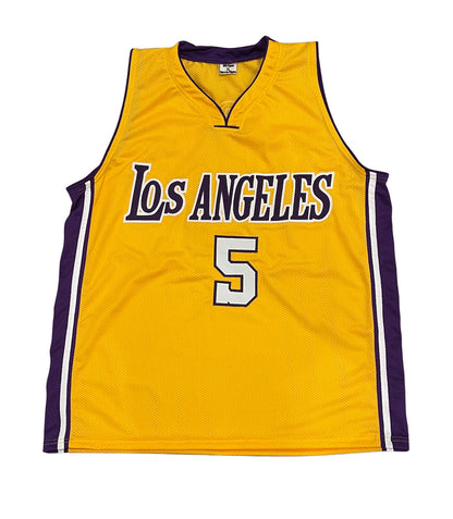 Robert Horry Signed Los Angeles Lakers Custom Jersey (7x Champ) BAS