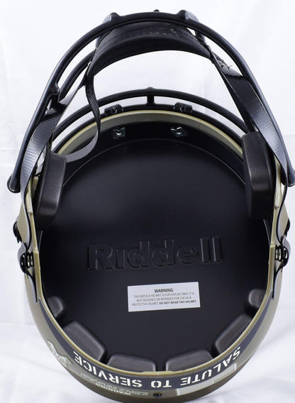 Ray Lewis Signed Baltimore Ravens Salute to Service Full Size Helmet