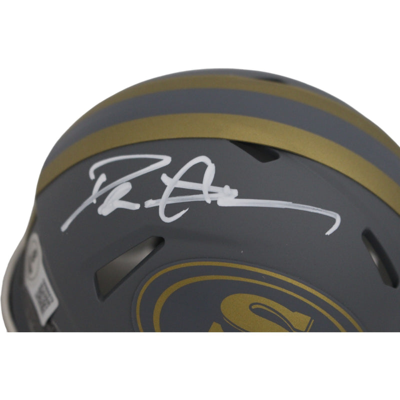 Deion Sanders San Francisco 49ers Autographed Slate Mini Helmet
