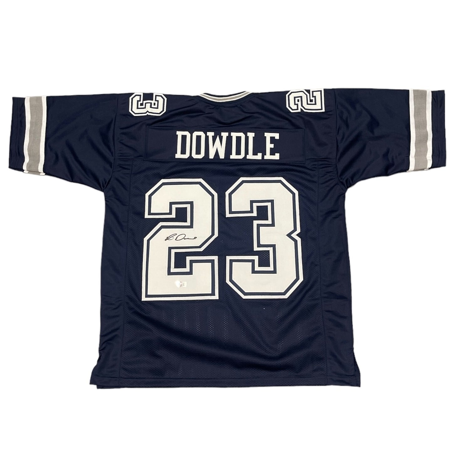 Rico Dowdle Signed Dallas Cowboys Custom Football Jersey (BAS COA)