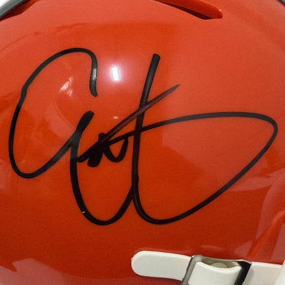 Eric Metcalf Signed Cleveland Browns Throwback Mini Helmet