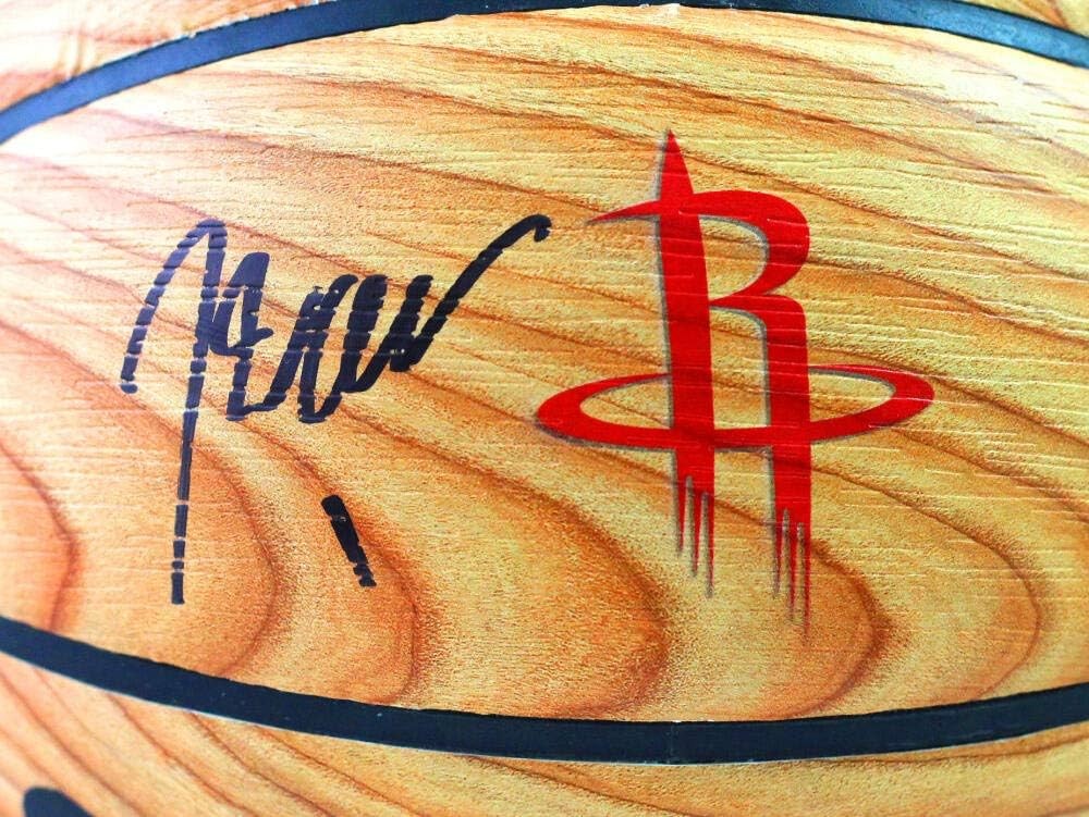 John Wall Signed Houston Rockets Spalding Wood Grain Basketball