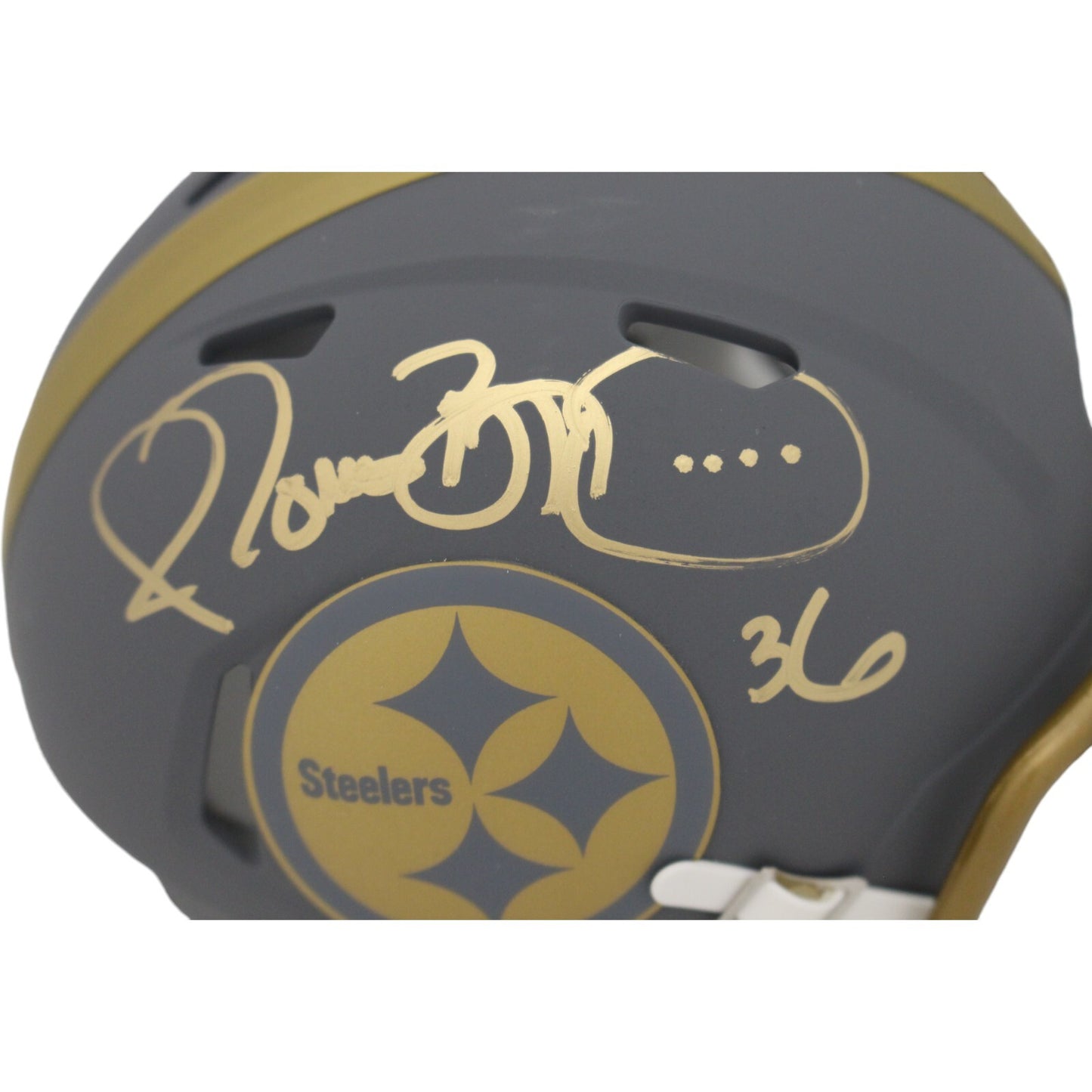 Jerome Bettis Pittsburgh Steelers Signed Slate Mini Helmet