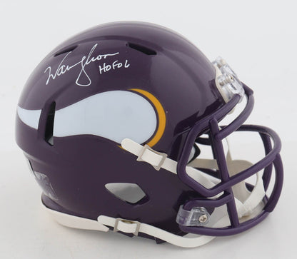 Warren Moon Signed Minnesota Vikings Mini Helmet