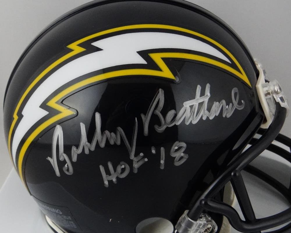 Bobby Beathard Signed Los Angeles Chargers Throwback Mini Helmet