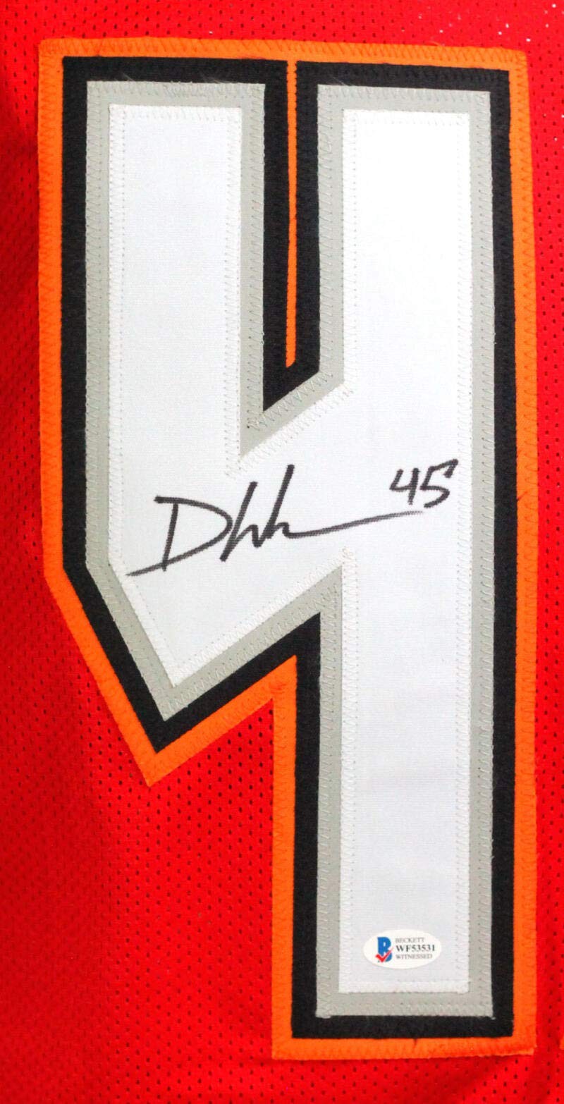 Devin White Signed Red and Black Custom Jersey