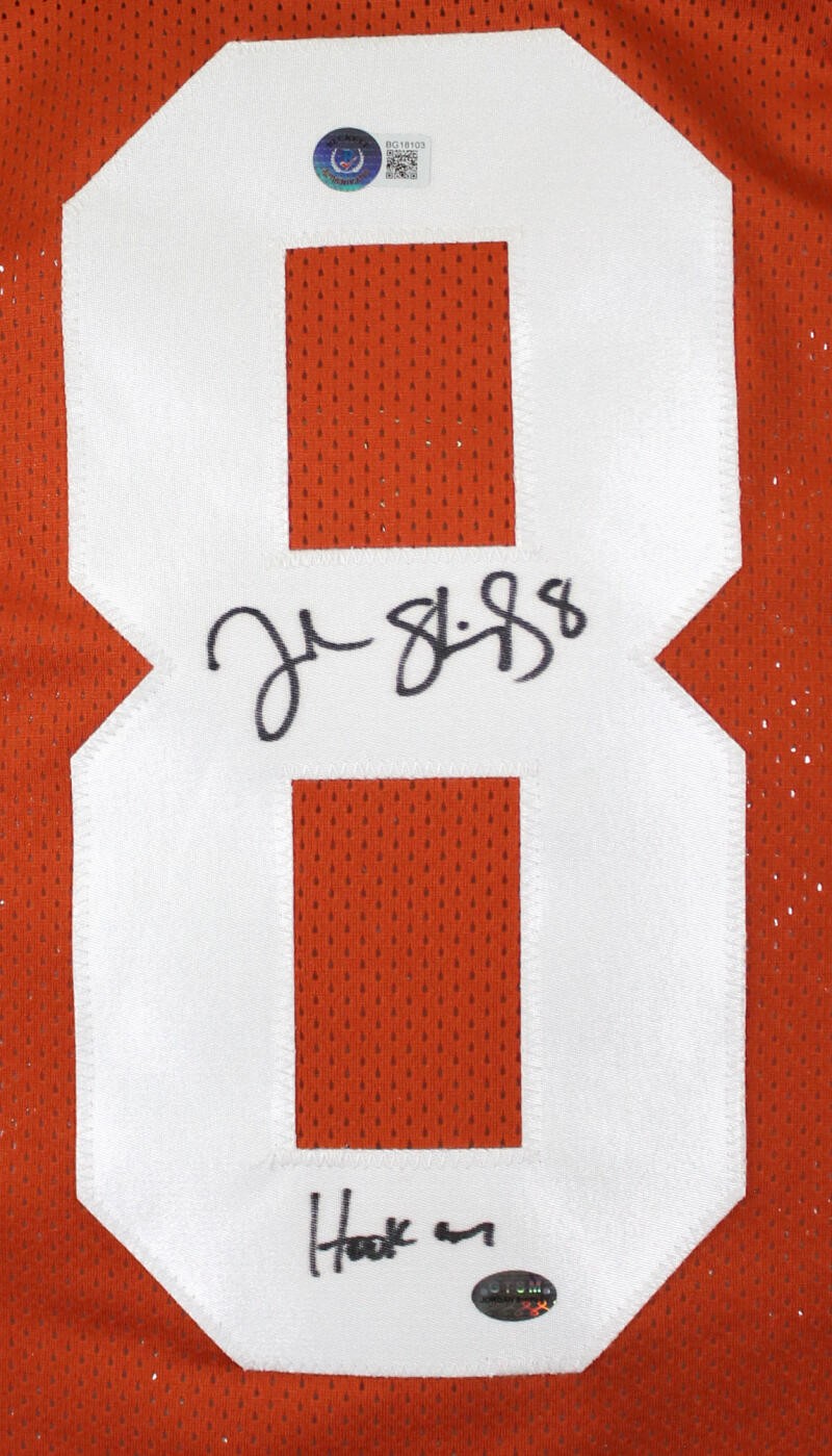 Jordan Shipley Signed Texas Longhorns Style Custom Jersey - "Hook Em"