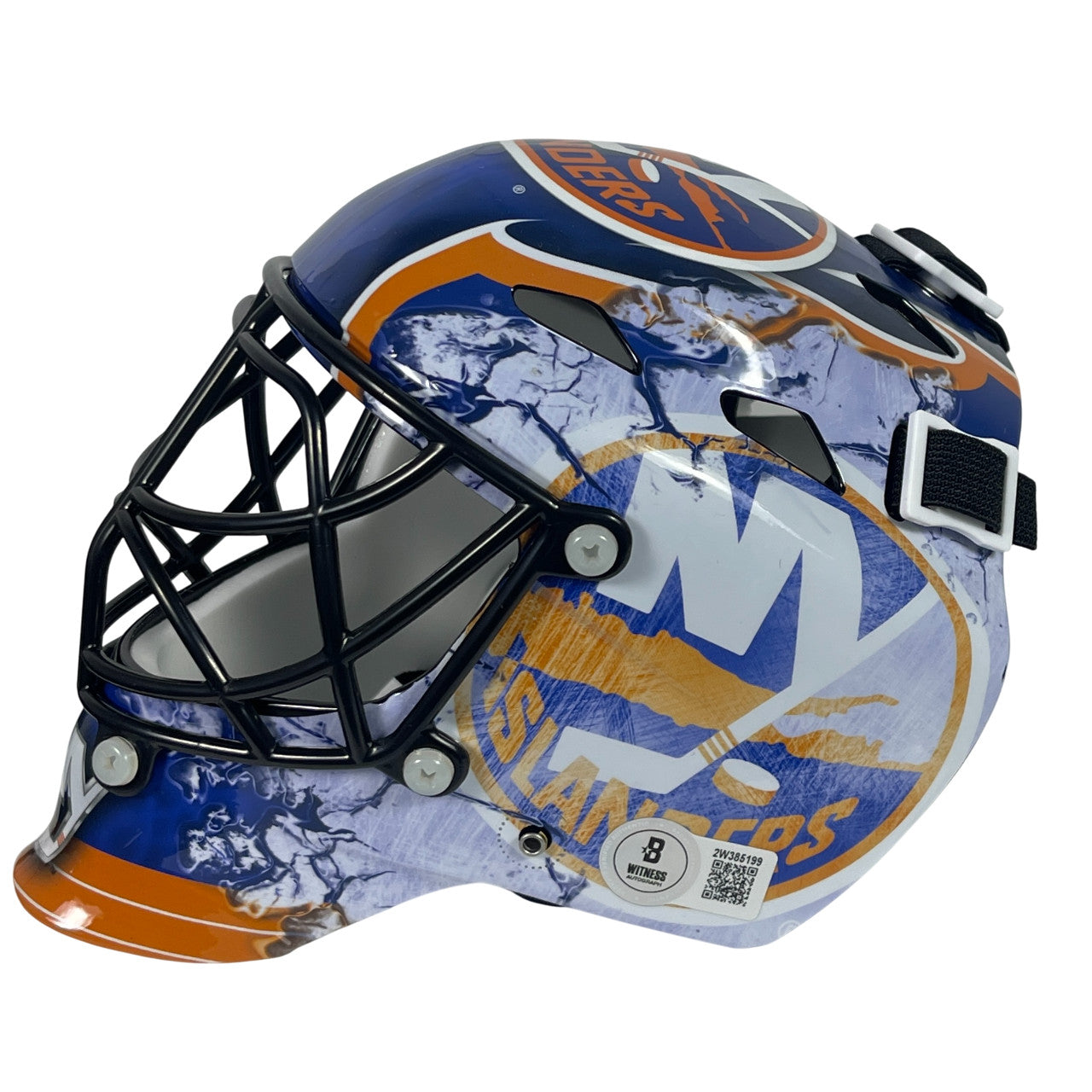 Billy Smith Signed New York Islanders Mini Goalie Mask Beckett Witnessed