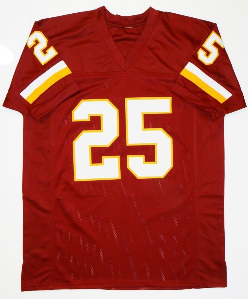 Joe Washington Signed Maroon Custom Jersey - SB XVII Champs