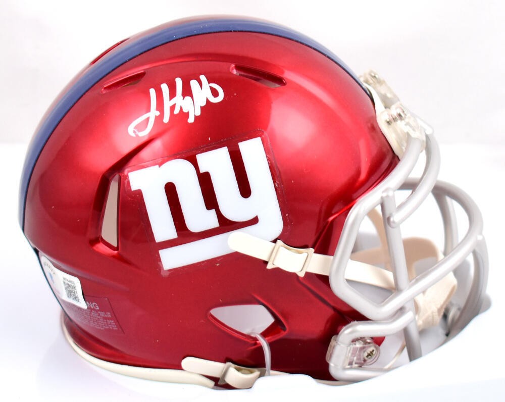 Jalin Hyatt Signed New York Giants Flash Mini Helmet