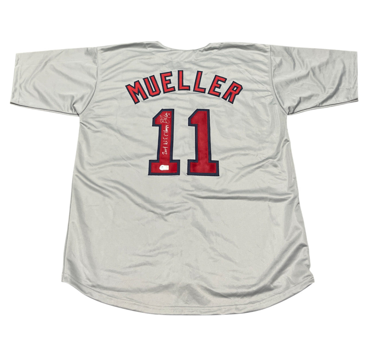Bill Mueller Signed Boston Red Sox Custom Jersey (2004 WS Champs) Beckett