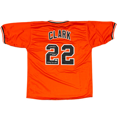 Jack Clark San Francisco Giants Autographed Custom Jersey (3 Inscriptions)
