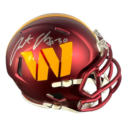 Austin Ekeler Signed Washington Commanders Speed Mini Helmet Beckett COA