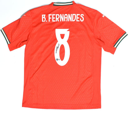 Bruno Fernandes Autographed Portugal Home Jersey