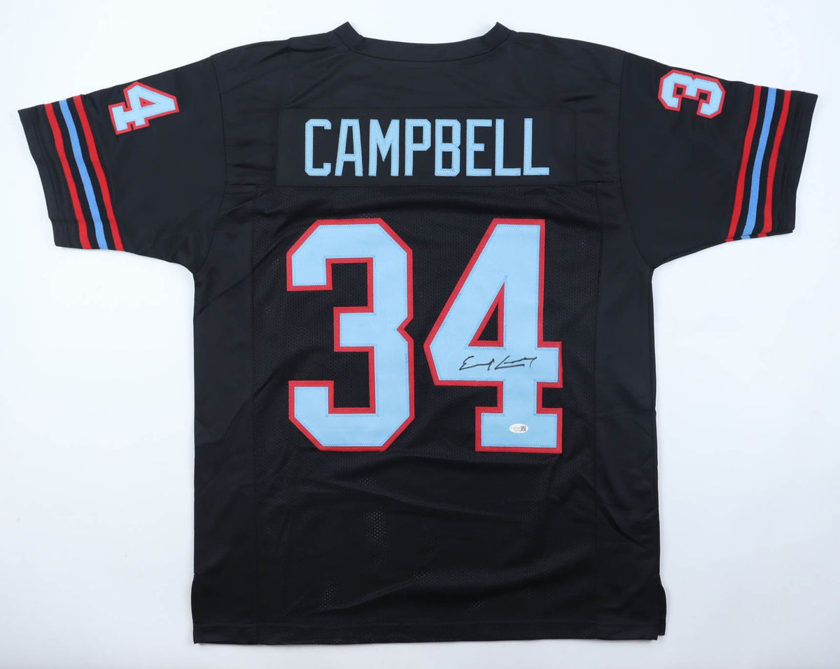 Earl Campbell Signed Houston Oilers Black Custom Jersey